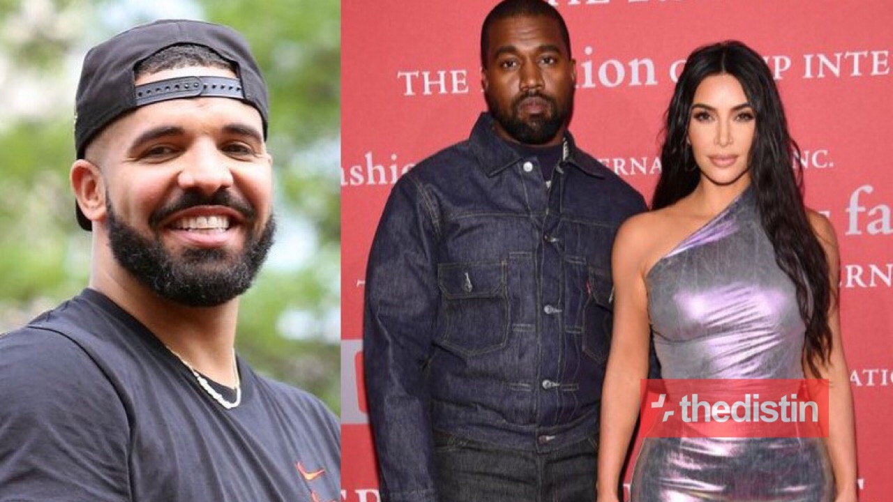 Kanye West, Drake and Kim Kardashian
