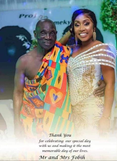 Viral ‘Thank You’ message from Dominic Fobih and his 9th wife to all and sundry.

