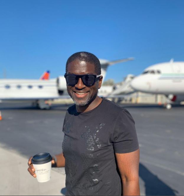 Kevin Okyere spotted at the airport
