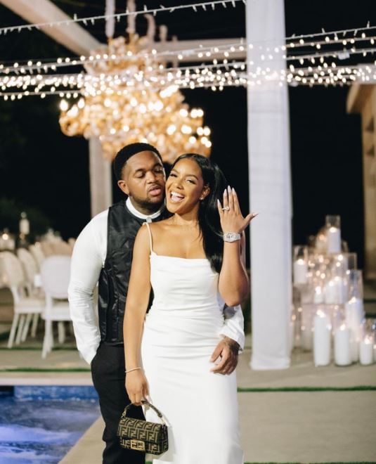 DJ Mustard with his ex-wife Chanel Thierry