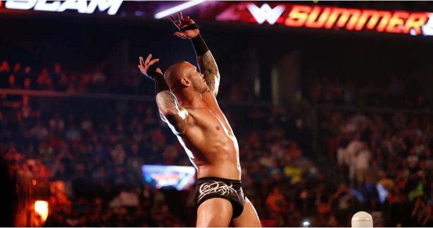 Randy Orton in the ring at WWE SummerSlam 2015 at Barclays Center on Aug. 23, 2015.