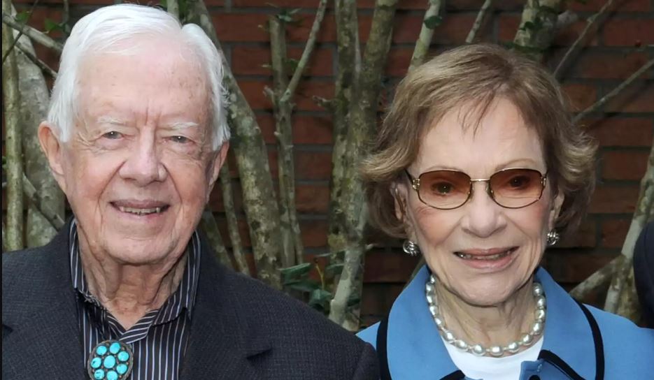 Jimmy Carter and his wife Rosalynn. 
