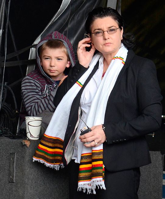 Sinead O'Connor with her sons. Image Source: Getty 