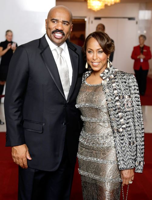 Steve Harvey and Marjorie have a large blended family. 
