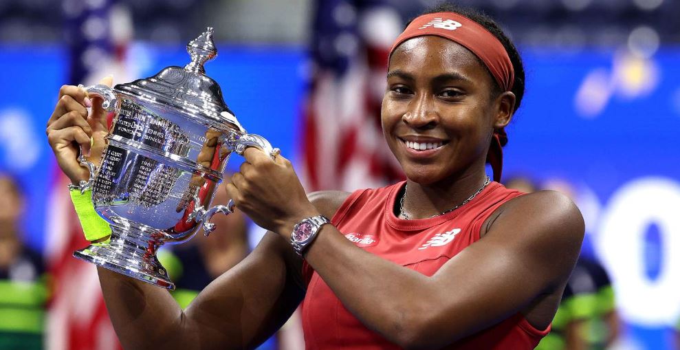 Coco Gauff when she won the US Open 2023. Image Source: Getty