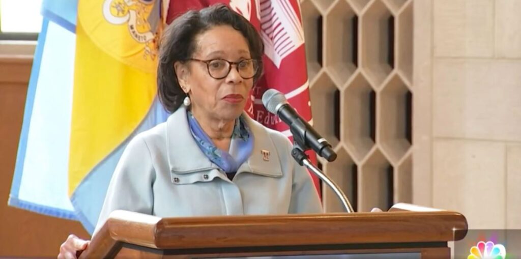 JoAnne Epps, the acting president of Temple University in Philadelphia, died at age 72 on Tuesday after falling ill on stage at a work event.