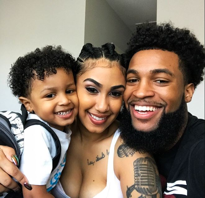 Queen Naija and her ex-husband, Chris Sails and their son. Image Source: Instagram