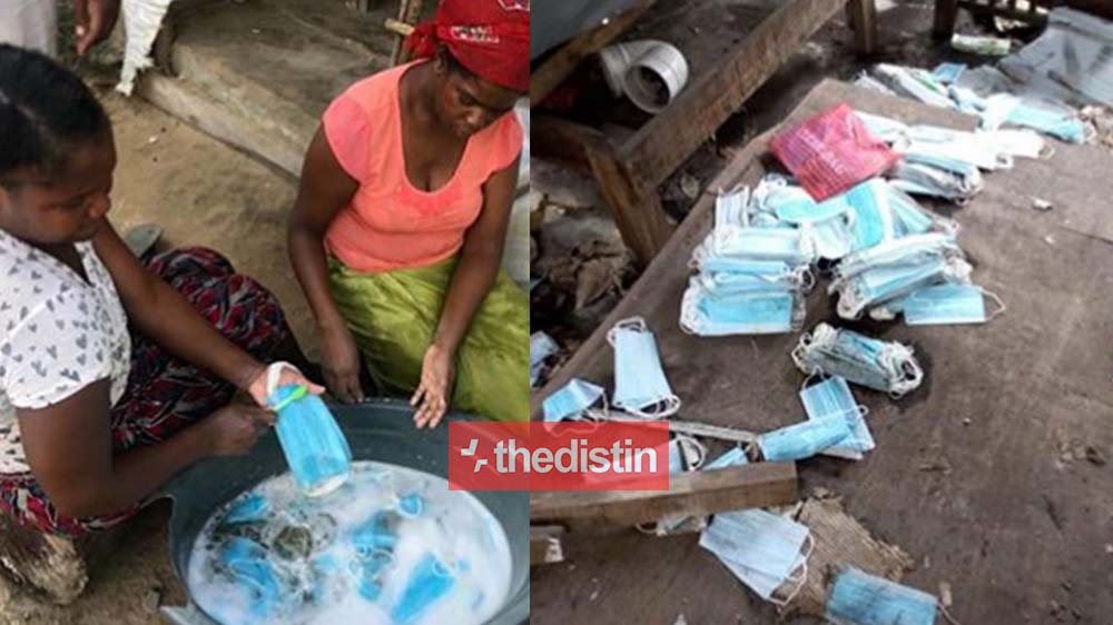 Two Women Caught Washing Used Face Masks With The Aim Of Reselling Them | Photos
