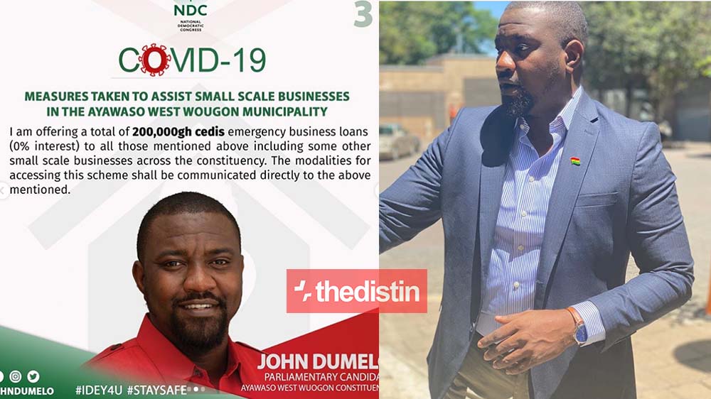 John Dumelo Offering A Total Of GHC200,000 Emergency Loans To Businessmen & Women Across His Constituency | Photo