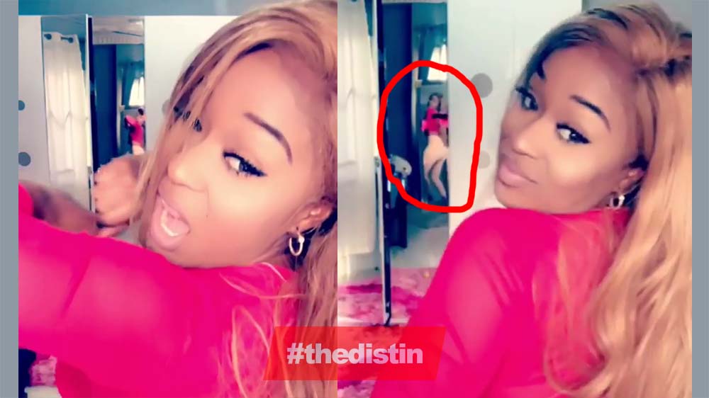 Free Show: Efia Odo Entertains Her Twitter Fans With A Naket Video | Watch