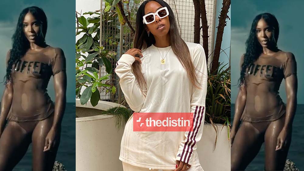 American Singer Kelly Rowland Stripes Down To Shows Off Her Tonga | Photo