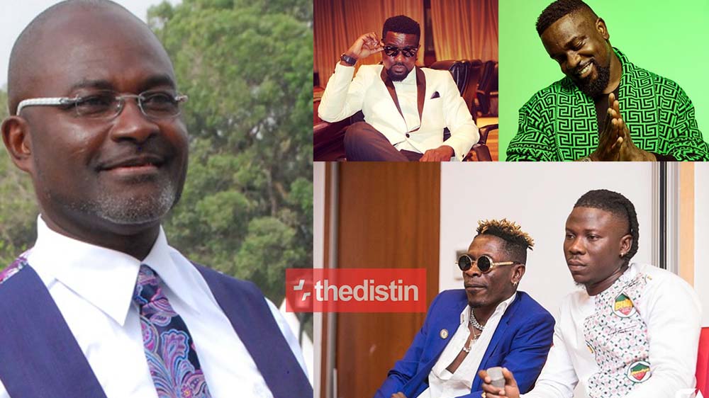 Sarkodie, Shatta Wale & Stonebwoy Are My Favorite Musicians - Kennedy Agyapong Says As He Lists His Top 5 Musicians In Ghana | Screenshot