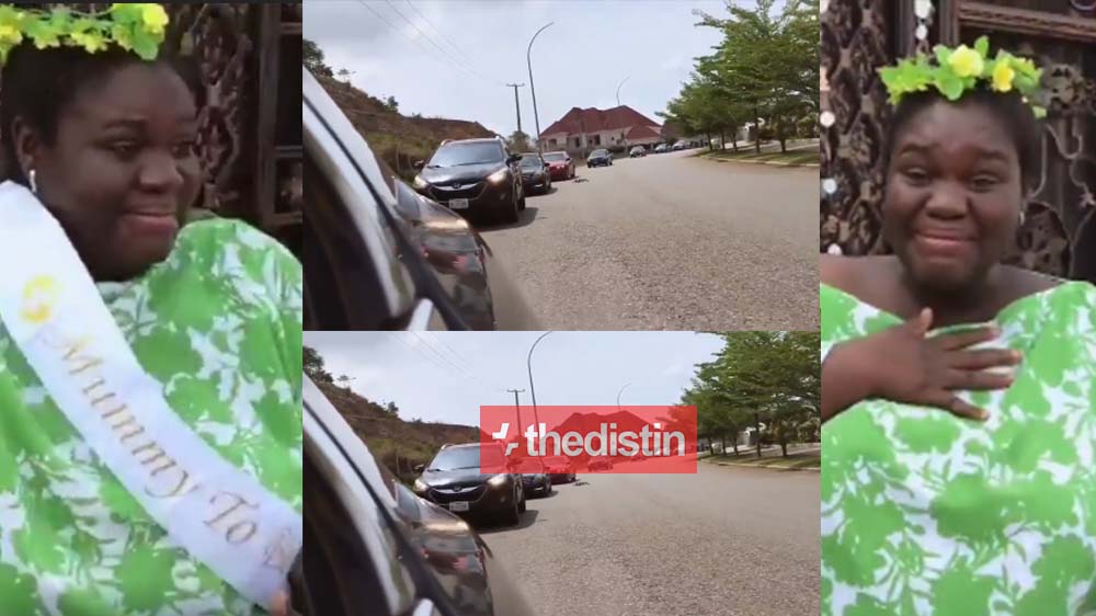 Nigerian Lady Receives The Best Surprise From Her Friends On Her Baby Shower Day Amid Coronavirus Pandemic | Watch Video