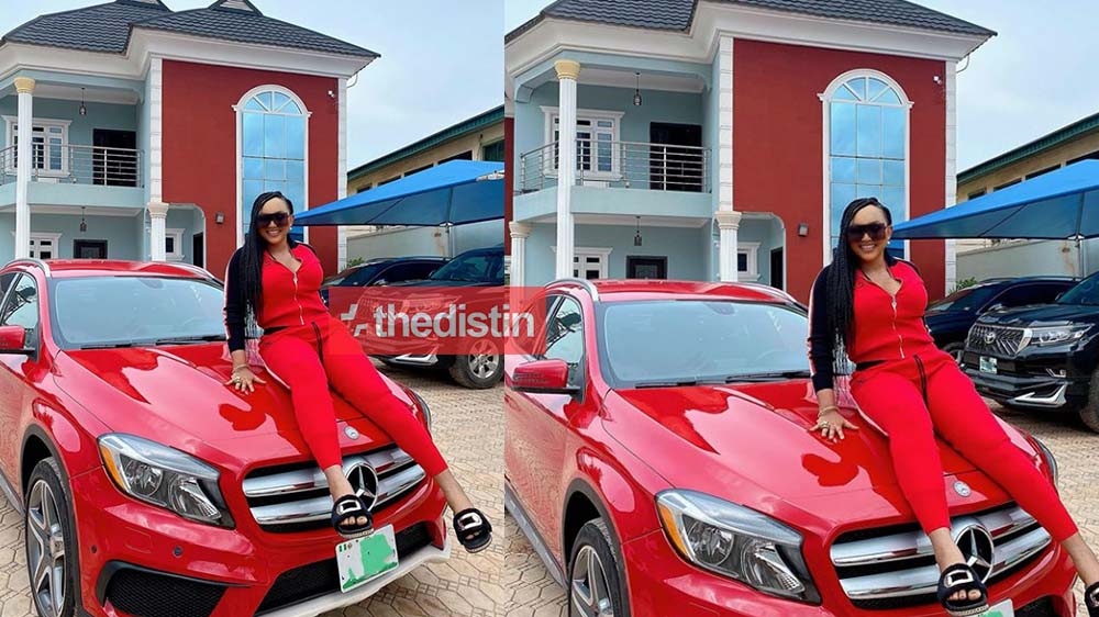 Nollywood Actress Mercy Aigbe Flaunts Her Brand Mercedes Benz | Photos