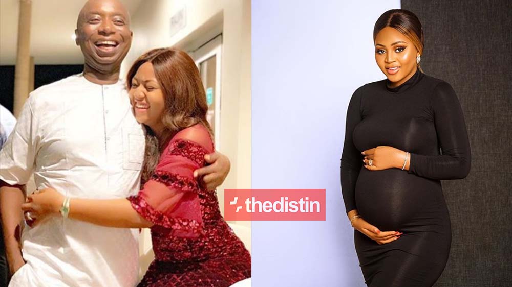 Regina Daniels' 59-Year-Old Husband Prince Nednwoko Confirms Regina Is Pregnant As He Shares Baby Bump Photos Of Her