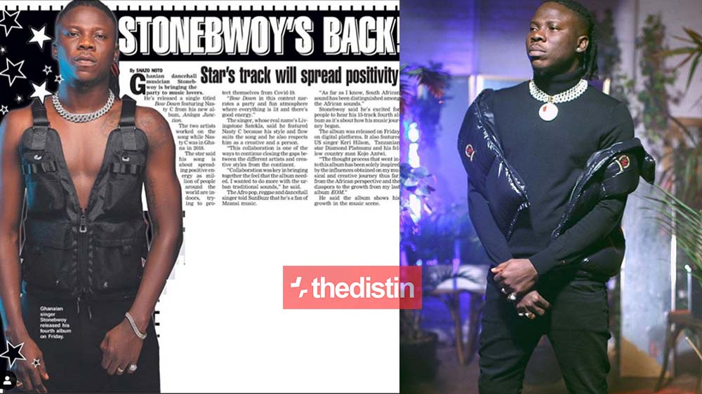 This Is How A South African Newspaper Saying About Stonebwoy And His Anloga Junction Album