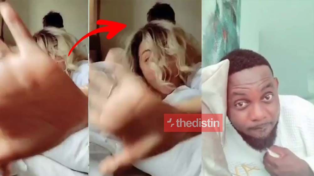 Nadia Buari Panics As His Husband Appears In Her Tik Tok Video With AY Comedian