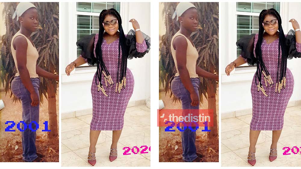 Old Photo Of Rev Obofour's Wife Ciara Antwi Bofowaa Pops Up With Her Big Nyash