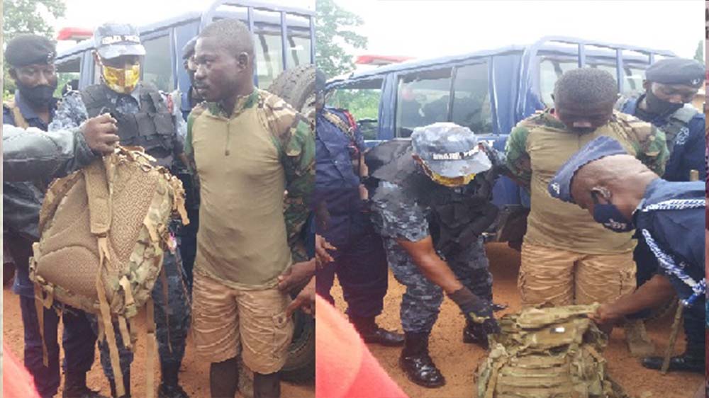 Video: Fake Soldier Arrested At Dormaa West