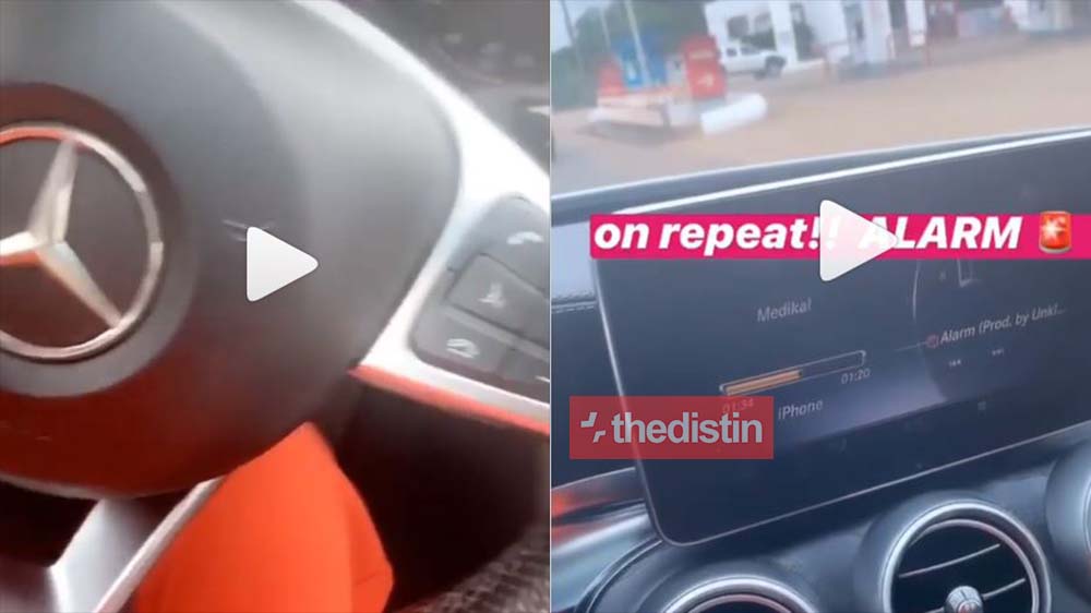 Fella Makafui Jams To Medikal's "Alarm" While Flaunting Her Interior Benz | Video