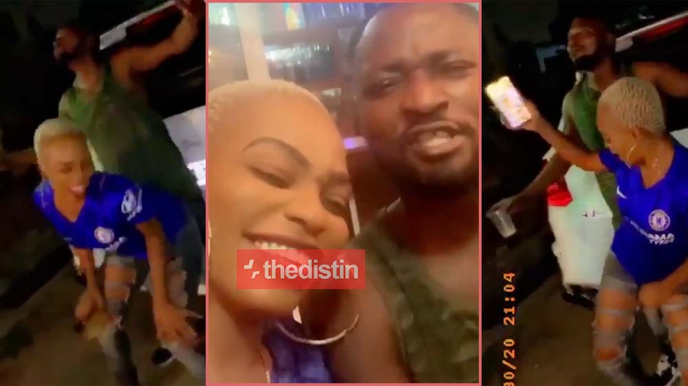 Funny Face Receives Twerkings From His New Love, Hajia 40-40 In Hilarious Video