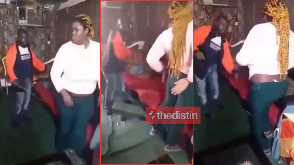 Video: Alhaji Whips Young Lady With A Cane, But This Is What She Did