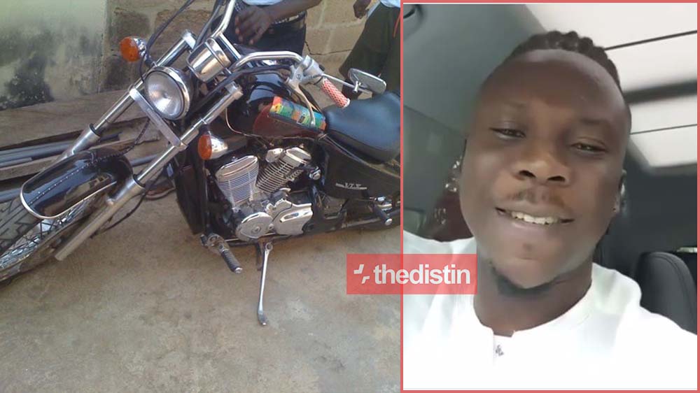 Stonebwoy Shares Motorbike He Won In Dancehall Competition But Shatta Fans Think He's Trolling | Photos