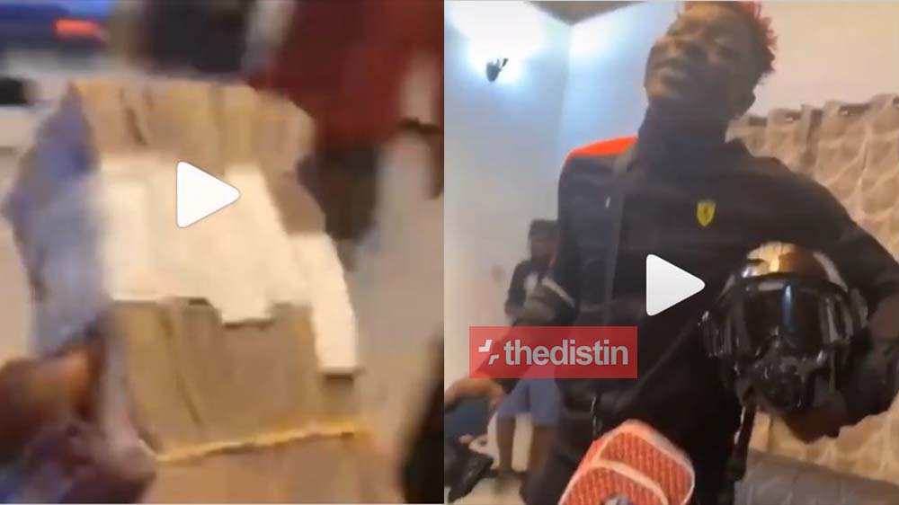 Video Of Medikal Receiving Bundles Of Monies From Shatta Wale In His House With Fella Makafui