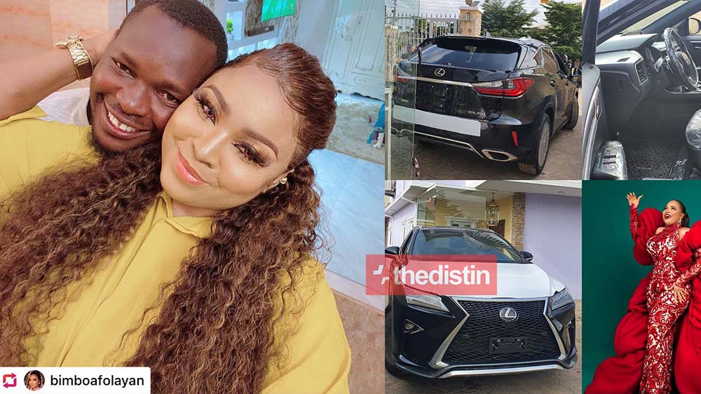 Nigerian Producer Okiki Afolayan Buys A Brand New Lexus SUV As Birthday Gift For His Wife