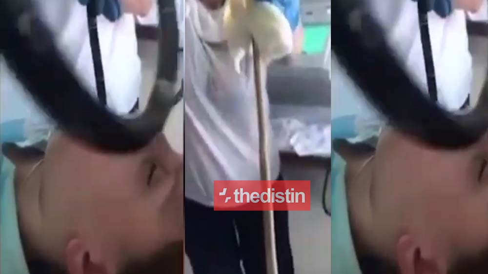 Video Of A 4ft Snake Being Removed From The Throat Of A Woman After It Crawled Into Her Mouth When She Was Asleep | Watch