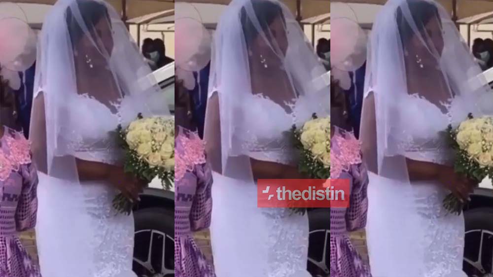 Joe Mettle's Wife To Be Salomey Selasie Dzisa Arrives In Grand Style For Her Church Wedding | Watch Video