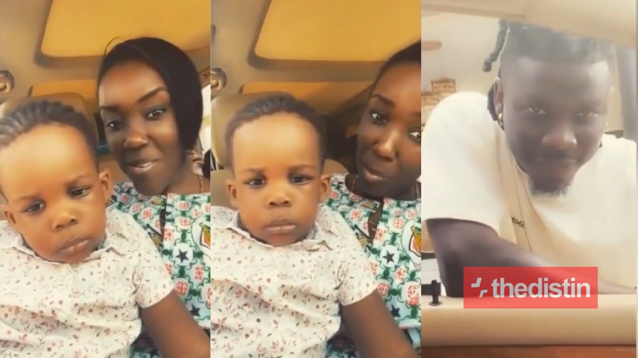 Stonebwoy, wife and son