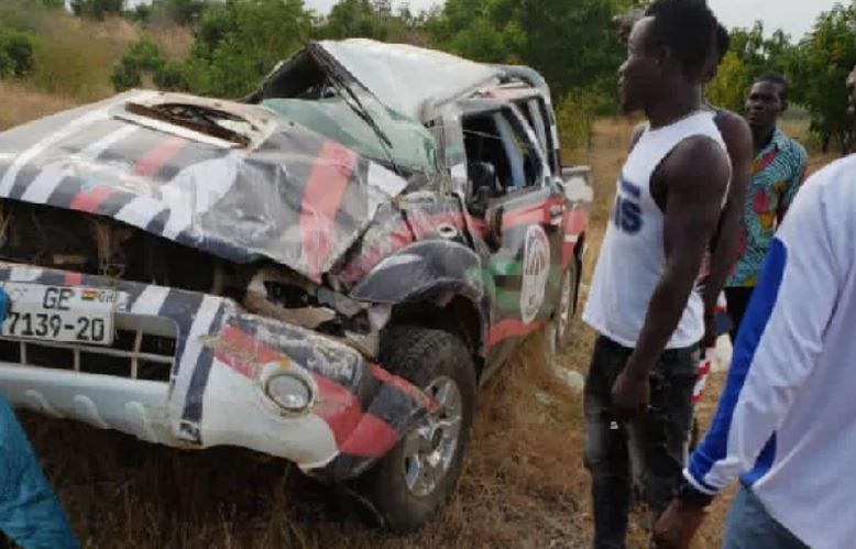 3 NDC Executives Involved In Car Accident At Afram Plains (Photo)