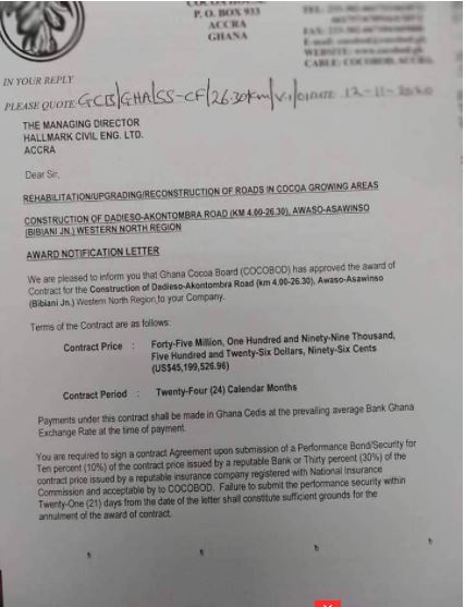 co Journalist Blows Cover of Another Big Scandal in Akufo Addo's Government And Gets Ghanaians Talking  -[SEE DOCUMENT] 