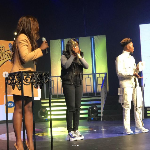 Adepa 'the mask girl' has won the season 9 edition of  2020 MTN Hitmaker reality show held at the Accra International Conference Centre (AICC) in Accra.