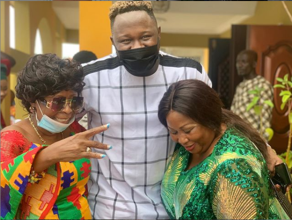 Trending picture of Madam Porshia Lamptey, Medikal's mother and Madam Elsie Evelyn Avemegah, Shatta Wale's mother pops up as they show swag.