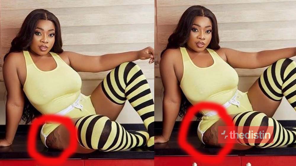"her hips are getting rotten" - Ghanaians React To Moesha Bodoung's 'Fake' Hips (Photo)