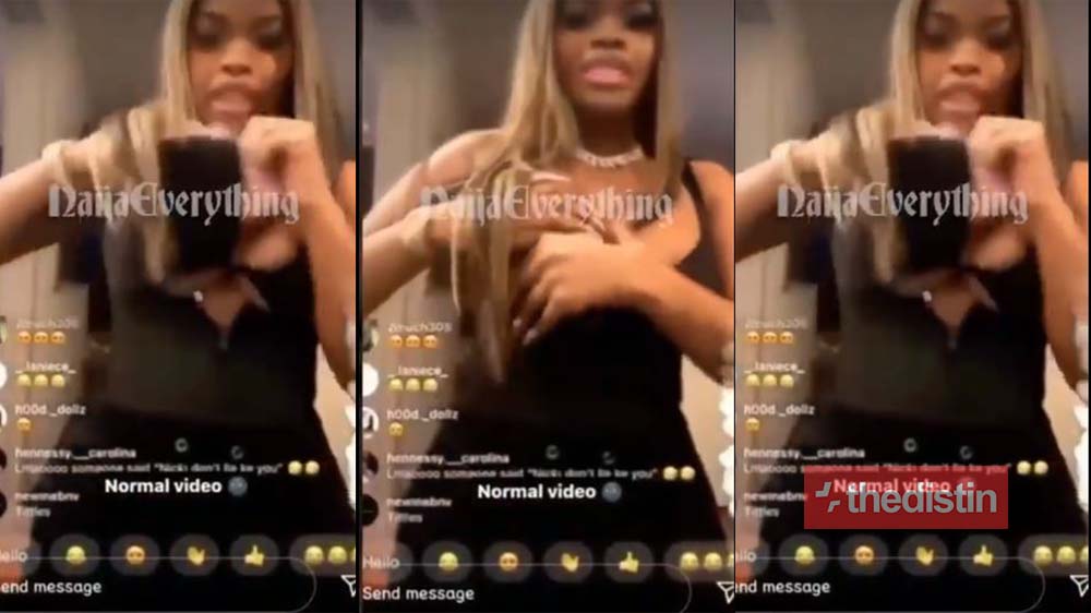 Lady Mistakenly Display Her N!.pple To The world While On A Live Video (Watch)