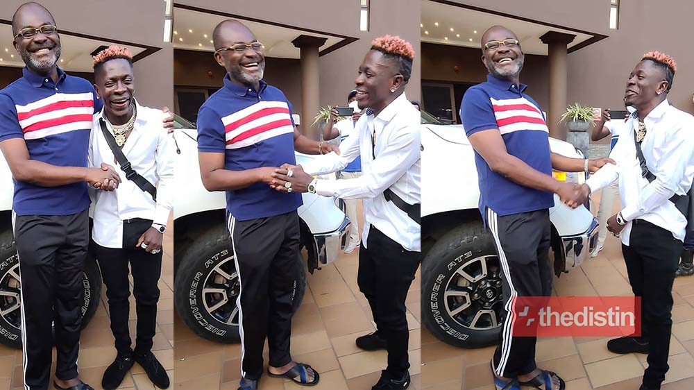 Shatta Wale Bows Before Kennedy Agyapong As They Meet In Kumasi | See Video & Photos