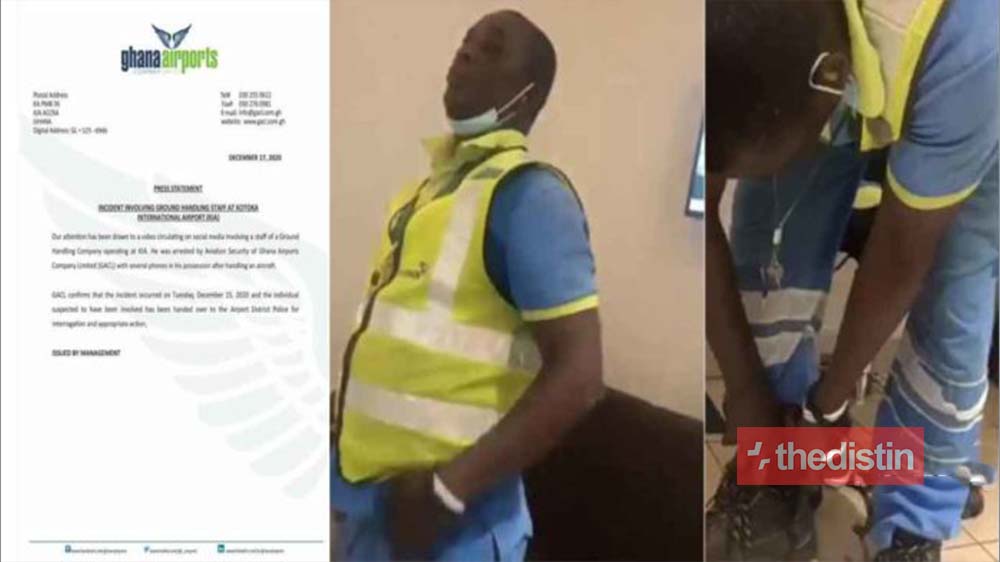 Ghana Airports Company Limited Reacts To Viral Video Of Its Staff Caught Stealing From Travellers