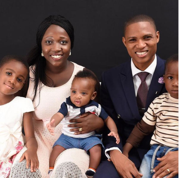 Francis-Xavier Sosu, Madina MP, his wife and children 