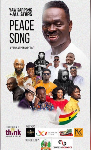 Visuals Of Yaw Sarpong & Asomafo – Peace Song Feat. All-Stars Released (Watch) 