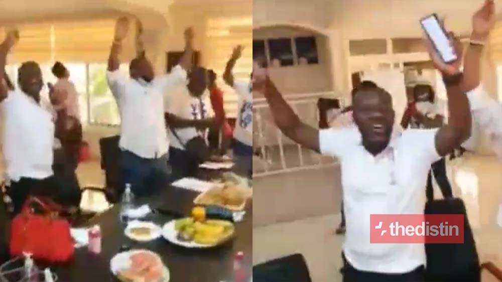 Kojo Oppong And Family Spotted Celebrating & Praising God After EC Announced Nana Addo As President-Elect (Video)