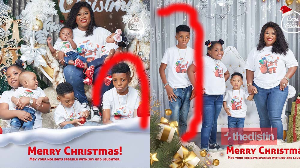 Rev. Obofour’s Look-Alike Older Son Pops Up In Their Christmas Photo