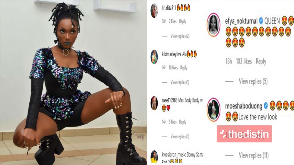 Wendy Shay Switches To The Late Ebony's Look, Ghanaians React (Photos)