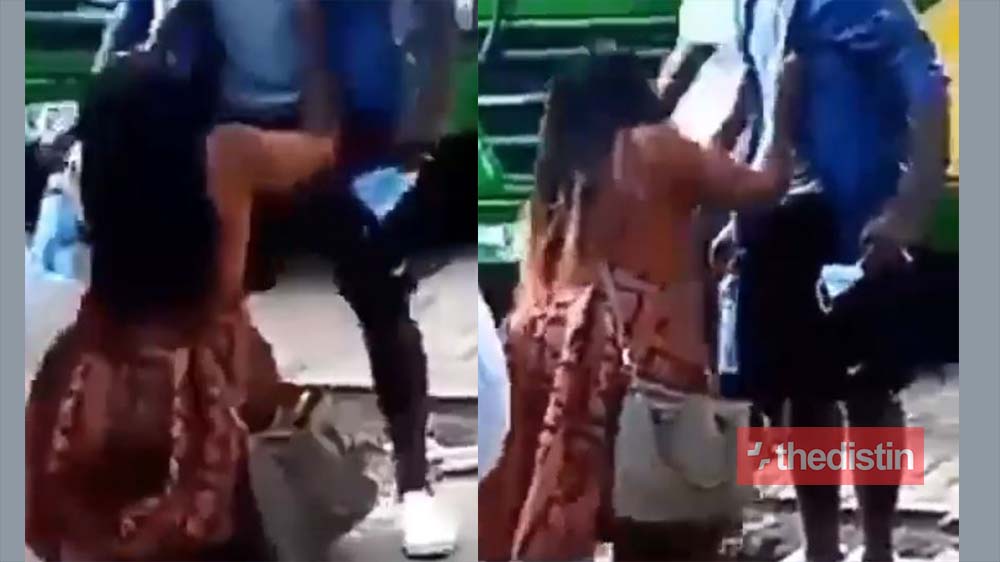 Video Of A Beautiful Lady On Her Knees Begging Her Lover In Public Not To Dump Her Goes Viral (Watch)