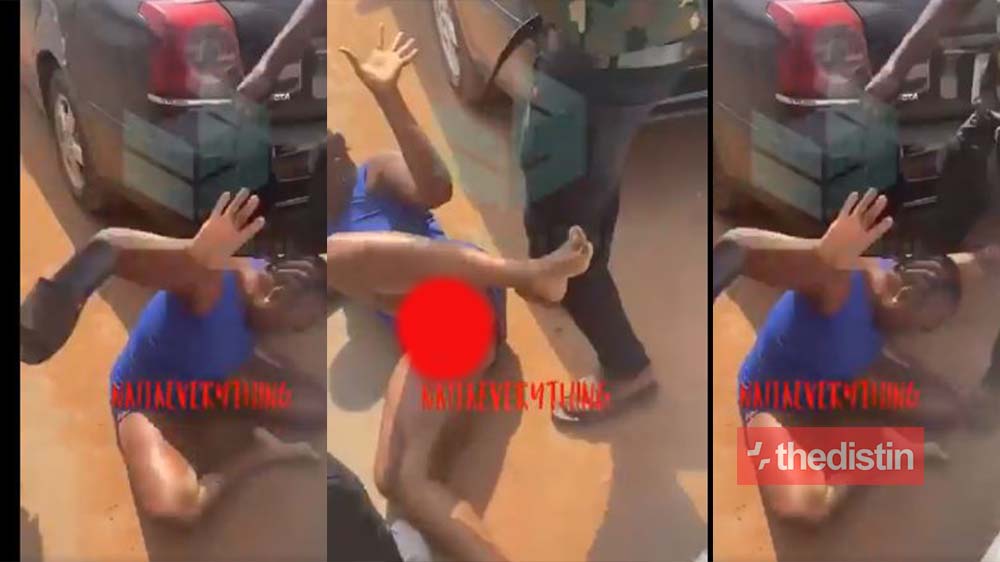 Beautiful Lady Disgraced In Public For Stealing iPhone 12 As She Put Her "ToTo" On DIsplay While Begging (Video)