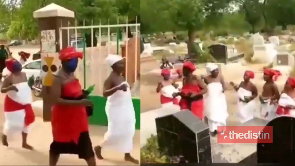 Nayewe Wulomor And It Assistants Goes To The Cemetery To Continue Cursing Mzbel (Video)