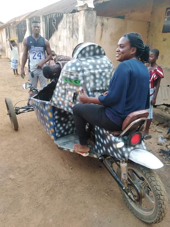 Jasikan in Oti Region Tricycle inventor