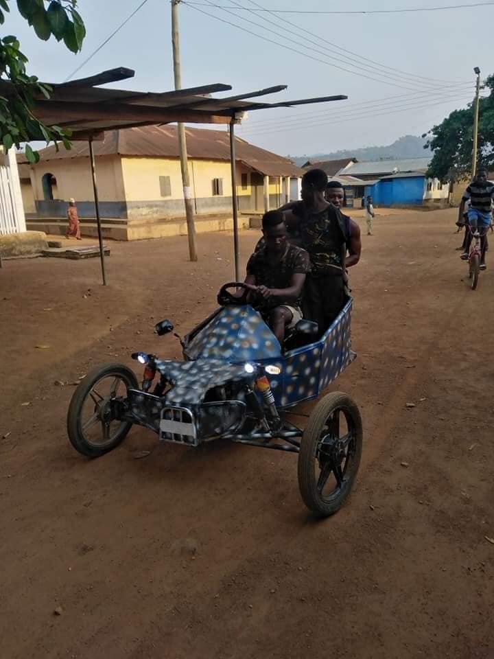 Jasikan in Oti Region Tricycle inventor
